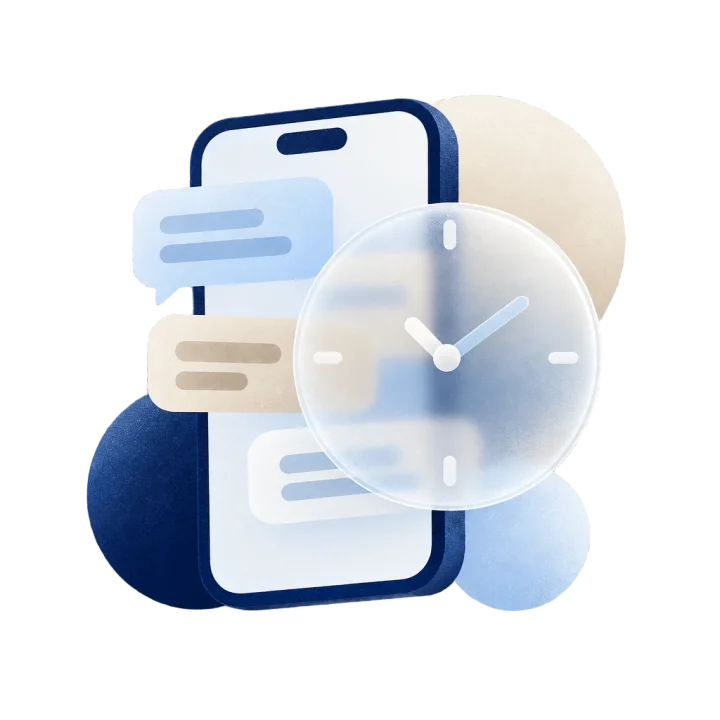 Icon: Smartphone mit Nachrichten